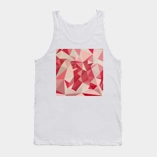 Cardinal Red Abstract Low Polygon Background Tank Top